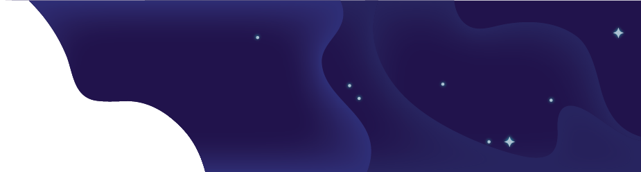 hero illustration of space with waves